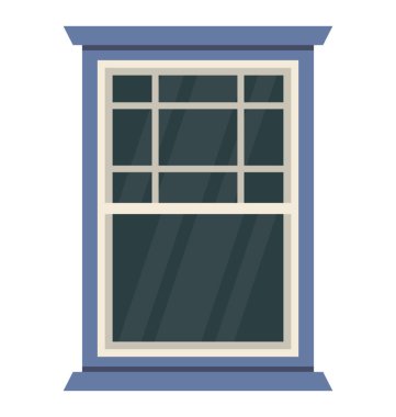 Cam pencere ile modern ev iç 