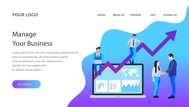 Bir grup kişiye iş performansı gösterilen veri görselleştirme ile