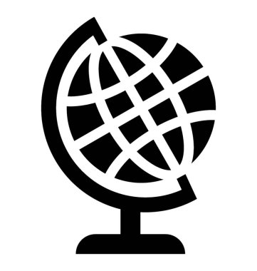 Masa dekorasyonu için bir dünya küre 