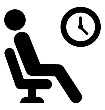 Bir yolcu uçuş için bekleyen bir bekleme salonunda 