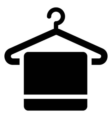 El havlusu bir askı havluya 