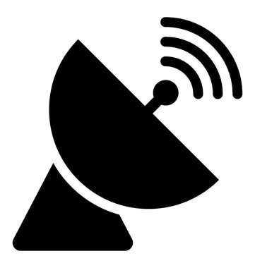 Uydu çanak anten sinyalleri işareti ile