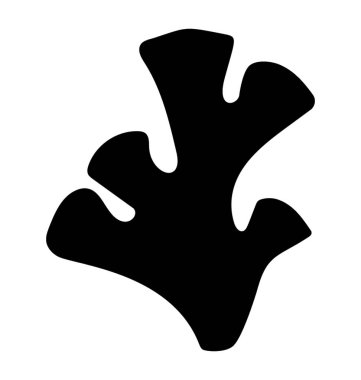 Çim bakmak hem mercan sinularia glif simgesi 