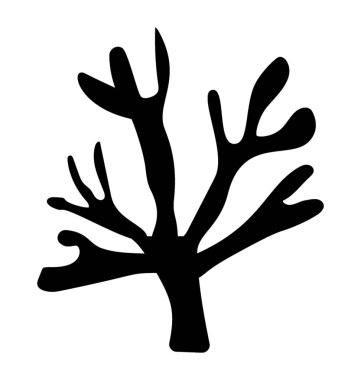 glif simgesi tasarım Staghorn coral reef ve