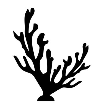 glyph icon design of Eunicea coral reef clipart