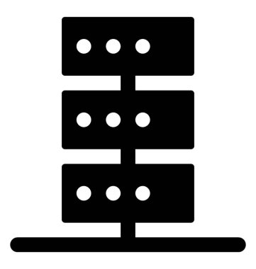 Web hosting kavramı gösterilen veri sunucuları 