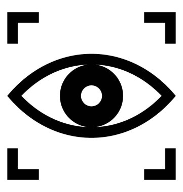 Duyarlık gösteren mekanik göz kavramı odakta göz 