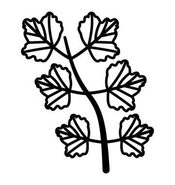 Fidan vektör satırı simgesi 