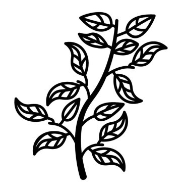 Fidan vektör satırı simgesi 