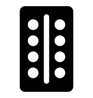 Tablet, tıbbi şerit glif simgesi bir şerit 