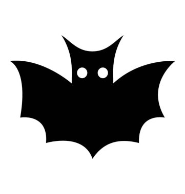 Beyaz arka plan ile küçük yarasa uçan bir portre