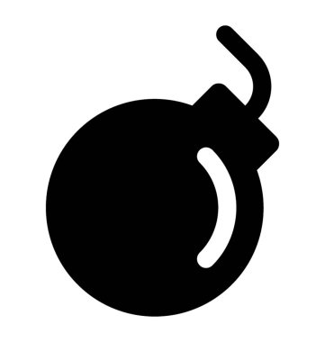 Glif simge tasarlamak vektör bomba