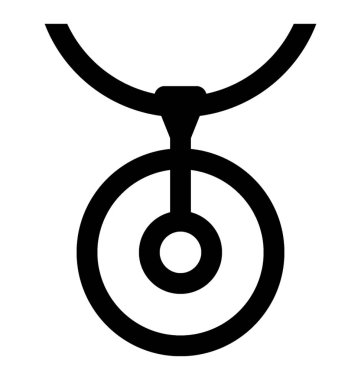 Değerli bayanlar mücevher yuvarlak bir kolyesi