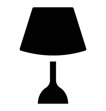 Genellikle boncuk, gece lambası simge yan masada bulunan bir lamba 