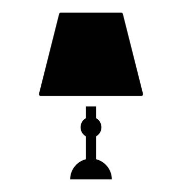 Genellikle boncuk, gece lambası simge yan masada bulunan bir lamba 