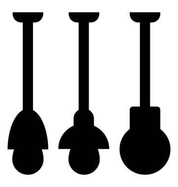 Asma tavan ışıkları simgeleri olarak bilinen kolye ışık 