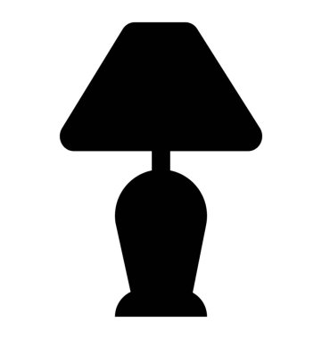 Genellikle boncuk, gece lambası simge yan masada bulunan bir lamba 