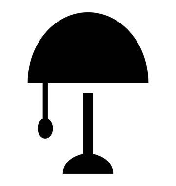 Genellikle boncuk, gece lambası simge yan masada bulunan bir lamba 