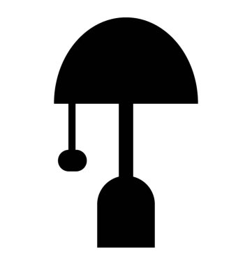 Gece oda aydınlatmak için gece lambası 