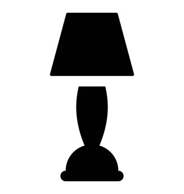 Genellikle boncuk, gece lambası simge yan masada bulunan bir lamba 