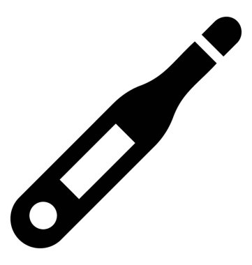 Muayene için tıbbi bir termometre 