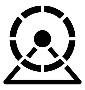 Evcil hayvan egzersiz için bir hamster tekerlek 