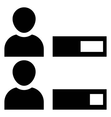 Kullanıcılar bayraklarında barlar ile oy sayım işlemi