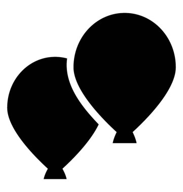 Parti süslemeleri için kullanılan balonlar 