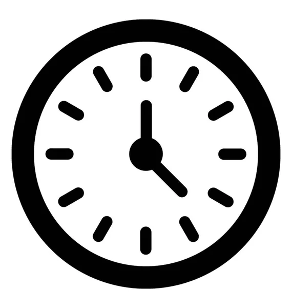 Une Belle Horloge Murale Simple — Image vectorielle