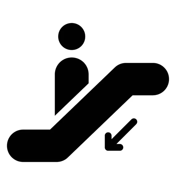 Passenger Stepping Boarding Steps — Stock Vector