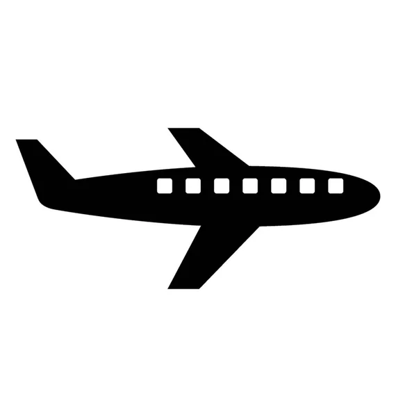 Flight Plane Showing Air Travel — Stock Vector