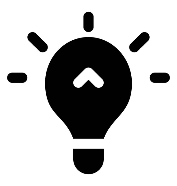 技術革新を表す明るい電球 — ストックベクタ