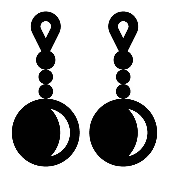 Pendientes Estilo Gota Para Accesorio Desgaste Formal Femenino — Vector de stock