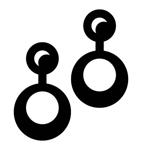 Pendientes Estilo Gota Para Accesorio Desgaste Formal Femenino — Vector de stock