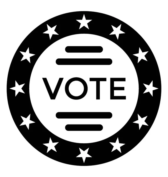 Σύμβολο Μιας Ψηφοφορίας Κύκλο — Διανυσματικό Αρχείο