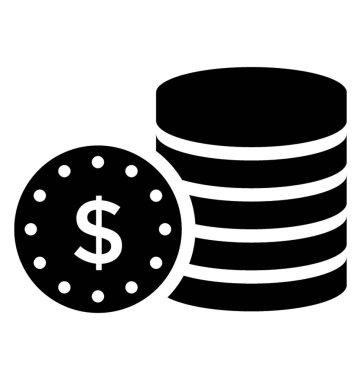 Para ve varlıkları gösteren sikke yığını 