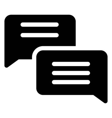 Sohbet kabarcıklar simgesi tasarım