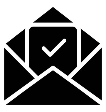 Onay işareti bayraklarında oy yoklama için yayınlanan bir zarf