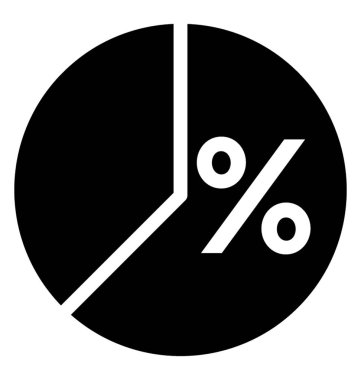 Pasta grafiği temsil eden kesit yuvarlak grafik 