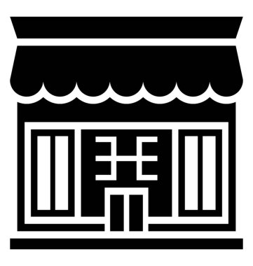 Bir bakkal dükkanı bir simge vektör görüntü