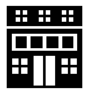 Bir bakkal dükkanı bir simge vektör görüntü