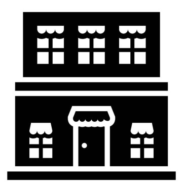 Büyük ve modern şehir alışveriş merkezi simgesini 