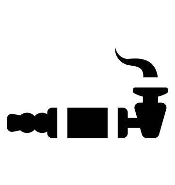 Tütün ve puro simgesi simgeleyen ot dolu bir boru türü Sigara 