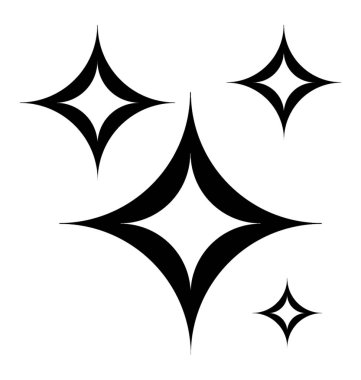 Parlayan ve gece zamanında parlayan yıldız 