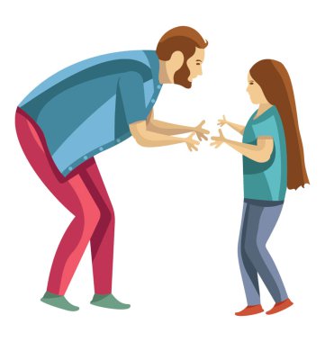 Endişeli bir kızı babama çocuk sorunlarını anlatıyor 