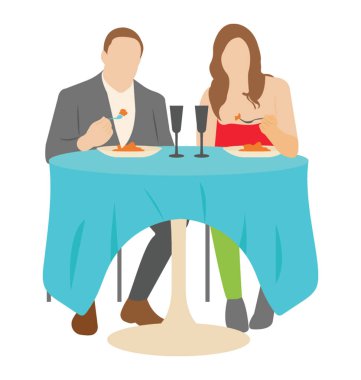 Bir çift piknik yemeği 