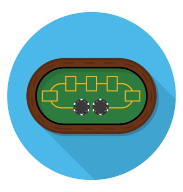 Casino oynamak için bir casino masa 