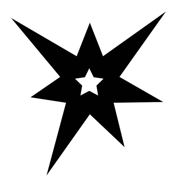 Vecteur Icône Glyphe Étoile Scintillante — Image vectorielle
