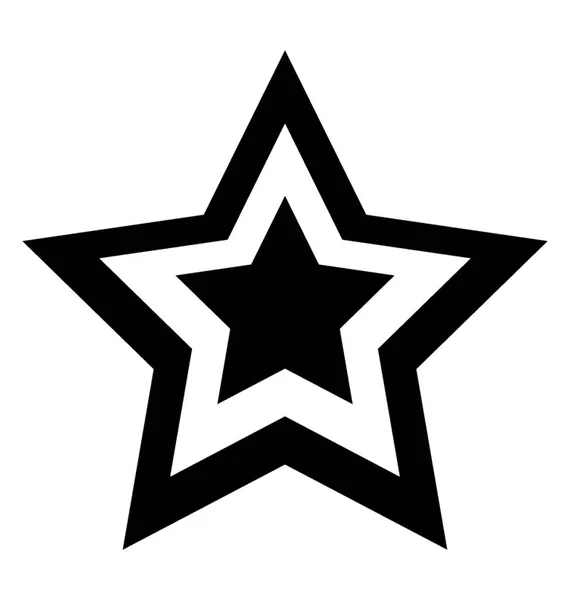 Sparkling Star Glyph Icon Vector — Stock Vector