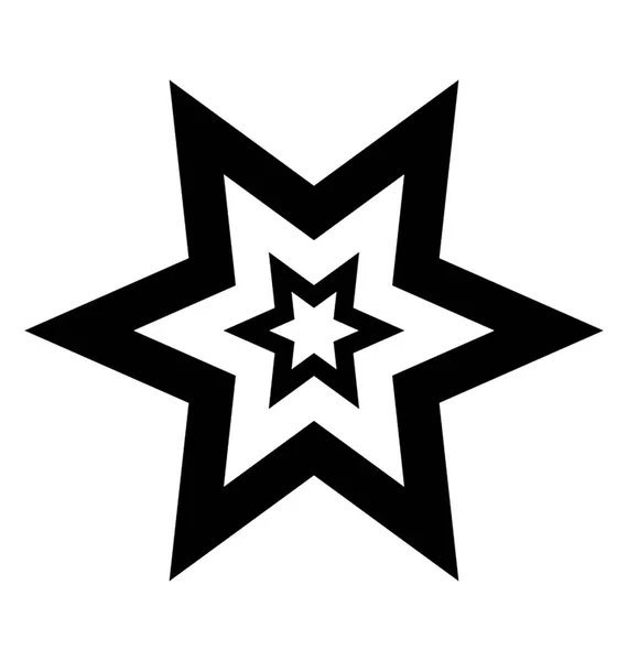Vecteur Icône Glyphe Étoile Scintillante — Image vectorielle
